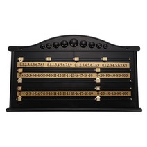 스누커 게임을 위한 휴대용 당구 득점판 클럽 부속품 득점원 널, 검은색, 66cm x 39cm, ABS, 1개