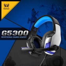 [바보사랑] 게이밍특화 고음질 LED라이트 컨트롤톡 헤드셋 G5300, 상세 설명 참조, 색상:레드