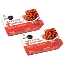 cj제일제당 크레잇 테이스티박스 다시다떡볶이 아이들 간식 265g, 2개