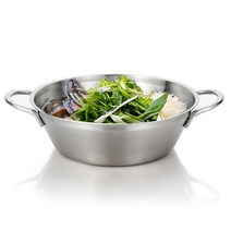 인덕션 스텐 샤브샤브 국수 오뎅탕 전골냄비, 24cm