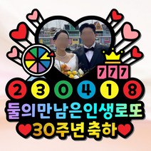 생일 결혼기념일 환갑 여행 사진 케이크토퍼 주문제작, 31~40글자, 특대(가로길이 19cm)