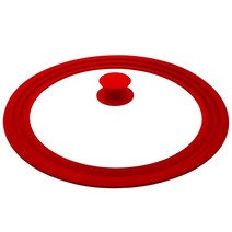 HR Huare Technology의 냄비 팬 프라이팬용 범용 뚜껑 16.5cm(6.5인치) 17.8cm(7인치) 20.3cm(8인치) 조리기구 실리콘 식기 세척기 사용, Red
