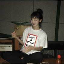 면반팔티셔츠 맟춤제작 이니셜 HAVEAGOODTMIE 클래식 LOGO t셔츠 770206971