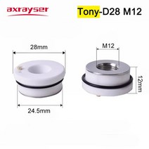 레이저 각인기 조각기 마킹기 특수 레이저 세라믹 바디 노즐 홀더 D32/2 Preite-KTX Rytools-3D WSX-미니, 03 Tony D28_01 1PCS