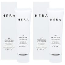 헤라 UV 프로텍터 멀티 디펜스 50ml 1+1 순한 미백 기능성 선크림, 2개