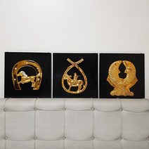 호아트 미니액자 말발굽 소뚜레 잉어액자 액막이 벽장식품 집들이선물 액자, 말발굽(편자)액자