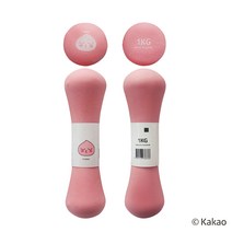 카카오프렌즈 아령 덤벨 0.5kg 1kg 1.5kg 네오플렌 둥근모서리, 1kg(어피치) 1개, 1개