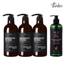 띵코 어성초 아이스 쿨 샴푸 750ml 3개+ 바디워시 다시마추출물 500ml 총4세트, 단품