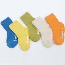[최저] 키즈 기본 골지양말 5족 어린이집 유치원 등원 초등생
