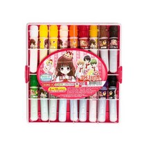 동아 케이스 빼꼼 꿈빛파티시엘 수채화그림물감 6ml 12색 18색 24색 /미술준비물/미술/신학기, 케이스 꿈빛파티시엘수채화그림물감 6ml 24색 (여아)