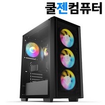 쿨젠컴퓨터 게이밍 컴퓨터 조립PC 윈도우11 탑재 배그 롤 발로란트 오버워치2 서든 로스트아크 검은사막 디아블로 스팀 게이밍PC 게임용 데스크탑 본체, 옵션05) 12400F / 3060Ti / 16GB