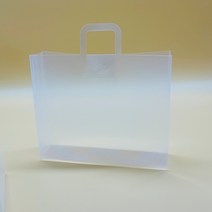 반투명 PP 손잡이백 소 13 x 3 x 9cm (답례떡 쿠키 포장) 떡케이스 DIY셀프포장 25개