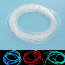 Pmma 1m 측면 글로우 광섬유 케이블 1.523mm 직경 자동차 광 케이블 천장 조명 조명 밝은 파티 조명 장식, 1.5mm