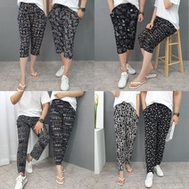 남자 여자 7부9부 몸빼바지 쿨 얼음 냉동고 냉장고 고무줄바지 일바지 몸배 단체바지