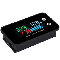 7-100V 디지털 배터리 용량 테스터 모니터 전압 온도 스위치 자동차 선박용, 01 B