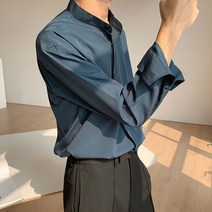 제이앤몰스 차이나 카라 기본핏 남성 셔츠 남방 와이셔츠 M286