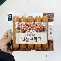 청정원 리치부어스트 칼집프랑크 300g X 2개 아이스보냉백포장