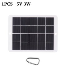 태양광전지판 패널 캠핑용발전기 인버터 휴대용태양광패널0.25/0.26/3W 다결정 태양 전지 패널 셀 모듈 작, 03 1pcs 5V 3W