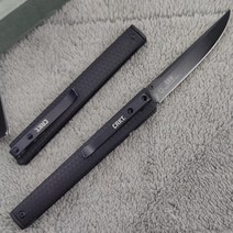 CRkt 7096 CEO 포켓 나이프 블랙 8Cr13 스틸 유리 강화 나일론 핸들 경량 도구 생존 캠핑용, 한개옵션0