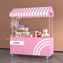 백화점 진열대 매대 판매대 판촉대 프리마켓 진열대 꽃마차 이동식 푸드트럭 포차, 캐비닛 도어 200 추가