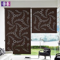 창데코 레이저 블라인드 롤스크린 블루밍