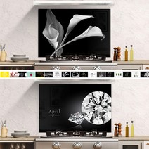 BUyuS아트보드 부엌 895x570 기름튐방지 주방 가스렌지벽면굿딜 브이숍, 오피쉬화이트주방아트보드895x570mm