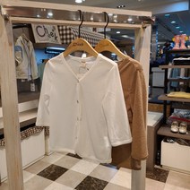치크 남녀 공용 여름 7부가디건 CKCM2151B
