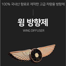 차량용 방향제 석고 윙 명품 날개 스틸 모니터 걸이 도베르만 디퓨저 커피향 텀블러 퍼퓸, 퍼플/ 블랙체리