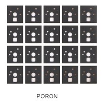 120pcs/팩 기계식 키보드 스태빌라이저 스위치 필름 샤프트 개스킷 스티커, 포론