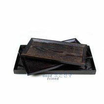 옻칠 원목 트레이(옻칠 후식쟁반 중) 31x 17 쟁반 예쁜쟁반 주방, 선택1:본상품선택, 단품