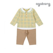 아가방 (광명아울렛NC ) 카라 포인트가 있어 깔끔한 듀데이 카라 상하복 ( 01Q1 23004 )