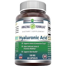 미국직구 어메이징 포뮬라 히알루론산 100mg 캡슐 결합 및 - 영 한 스킨 (60개), 수량, 상세참조