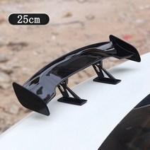 자동차 스포일러 튜닝 유니버설 미니 꼬리 날개 탄소 섬유 튜닝, 25cm-블랙