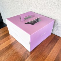 4430. 케익박스 3호(15cm보라화이트)-상10개 (하판별도)