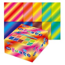 [동화오피스] 종이나라 종이접기 색종이 / 꽃나래 학접기 1팩(200매), 3번