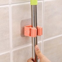 부착식 청소도구걸이 정리홀더 밀대걸이 봉걸이 후크, 1개, 상세페이지 참조