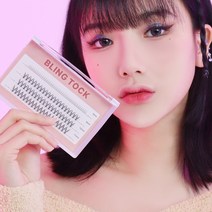 티니플럼 블링톡 가닥 속눈썹 언더포함, E형, 1개