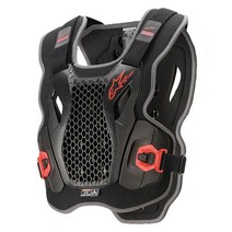Alpinestars 바이오닉 액션 가슴 보호대 블랙/레드 원 사이즈 651143, 다중, One Size