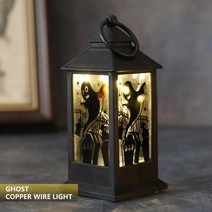 할로윈 장식 조명 홈 랜턴 Led 촛불 티 라이트 양초 크리스마스 트리 산타 클로스 엘크 램프 커스트, [01] 1Pcs, [09] 09