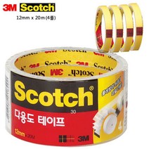 3M 스카치 다용도 테이프 508 12mmx20m 4롤