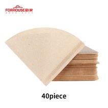 더치커피메이커 콜드브루메이커 에스프레소추출기 600ml800ml 내열 유리 커피 포트 브루어 컵 계산 메이커 Barista Percolator, [08] 40p paper filter