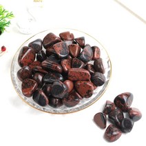 1 pc 대형 10-30mm 천연 크리스탈 황수정 자수정 자갈 석영 미네랄 표본 치유 돌 수족관 홈 장식 선물, 1개, 붉은 흑요석