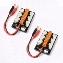 밸런스 드론 카 배터리 보트 모터 RC 충전기 XT60 XT30 T-플러그 병렬 LIPO 충전 보드 2-6S ISDT Q6 T6 Lite PL6 PL8 IMAX B6 B6AC B, 2PCS XT30 Banana