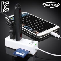 MDG6316 모바일 USB OTG 허브 카드리더기 (화이트) (컨버터/시리얼컨버터/네트워크장비/시리얼장비)