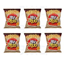 롯데리아 양념감자스틱 치즈어니언맛 단짠바삭 감자스낵, 50g x 6개