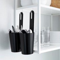 이케아 선반 싱크대 걸이형 수납함 주방 욕실 행거 고리 보관함 국자 숫가락 젓가락 포크 나이프