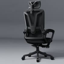 SURBORT 사무용의자 학생학습의자 책상의자, 블랙 프레임 블랙 넷 동적 요추 지원