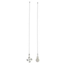 실링팬 천장 선풍기 셀프 설치 에어컨 공기순환팬2pcs Ceiling Light Pull Chains Pendant Fan Rope Switch, 03 은