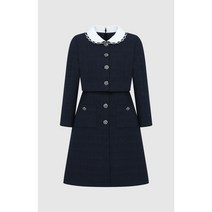 케네스레이디 (E637) 배색 라운드 카라 원피스 EWOPNC0400