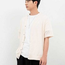 키작은남자 로센 반팔 가디건